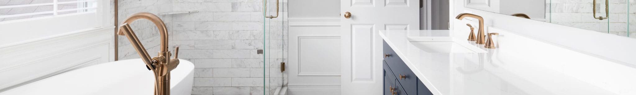 Completed luxury bathroom remodel, Chapel Hill NC